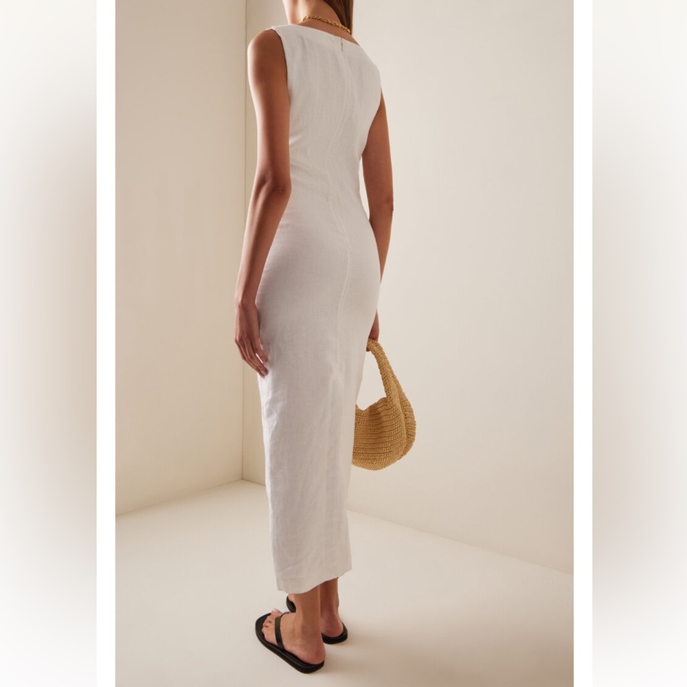 Posse Alice Linen Midi Dress ASO Meghan Markle - Picture 2 of 10